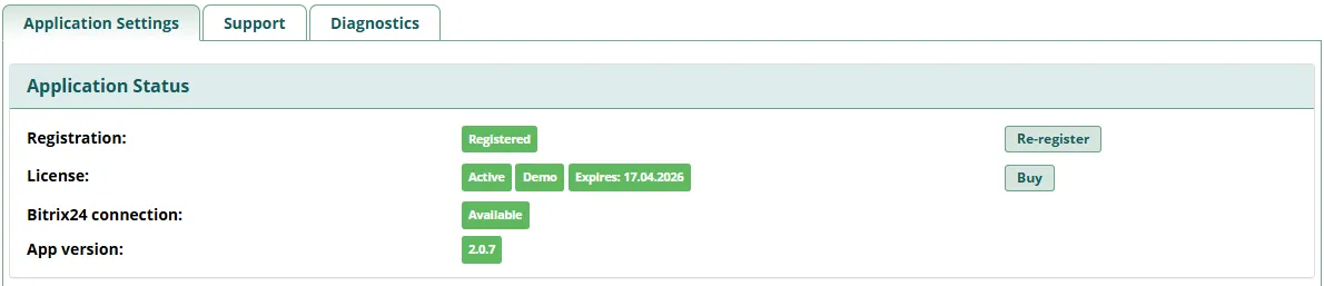 Registering the module for FreePBX